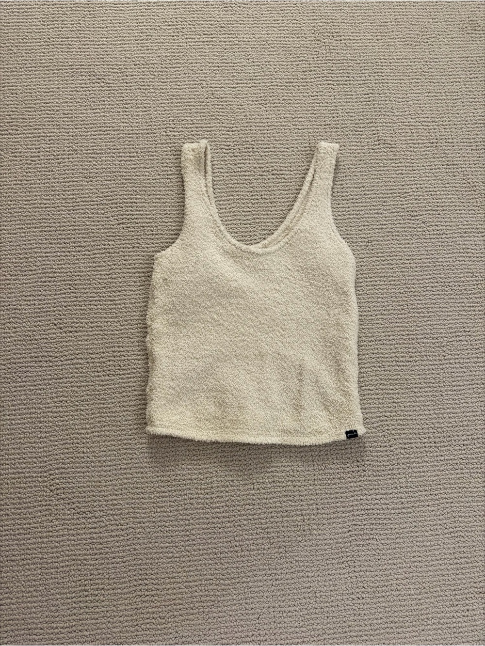 PINK Victoria's Secret Cream Textured Tank Top